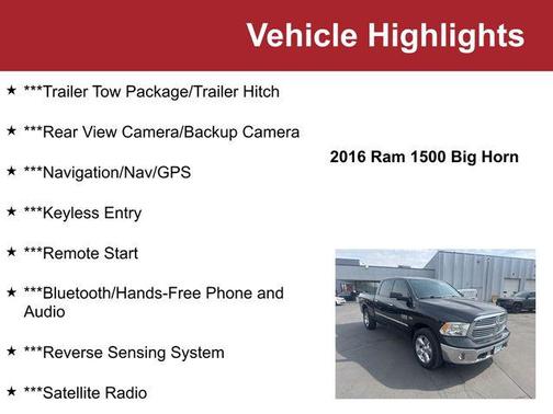 2016 RAM 1500 Big Horn