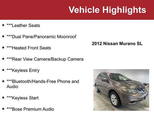 2012 Nissan Murano SL