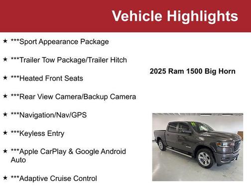 2025 RAM 1500 Big Horn/Lone Star