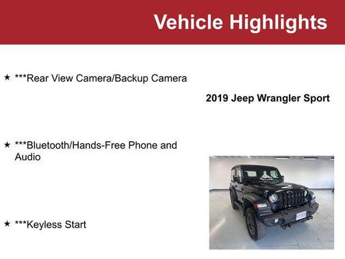 2019 Jeep Wrangler Sport