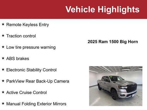 2025 RAM 1500 Big Horn/Lone Star