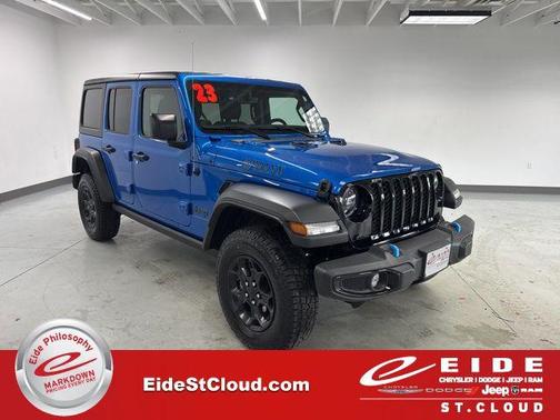Hydro Blue Pearlcoat 2023 Jeep Wrangler 4xe Base