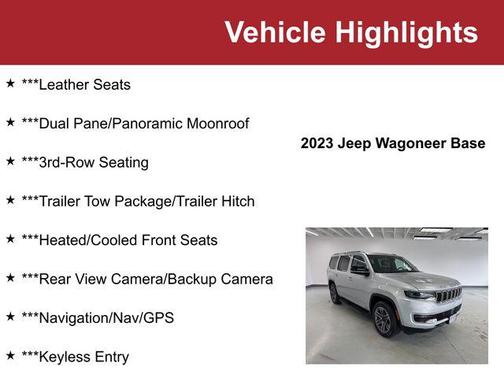 Silver Zynith 2023 Jeep Wagoneer Series I 4x4