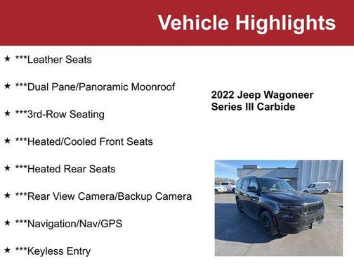 2022 Jeep Wagoneer Series III Carbide 4x4