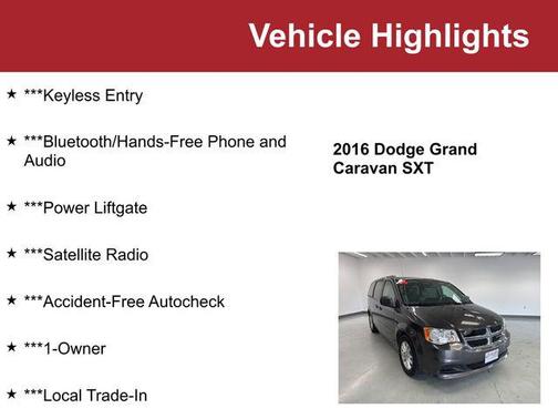 2016 Dodge Grand Caravan SXT