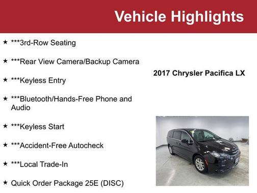 2017 Chrysler Pacifica LX