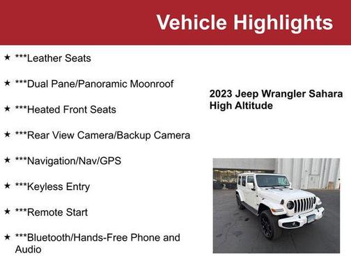 2023 Jeep Wrangler 4-Door High Altitude 4x4