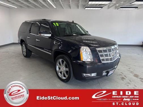 Sapphire Blue Metallic 2013 Cadillac Escalade ESV Platinum Edition