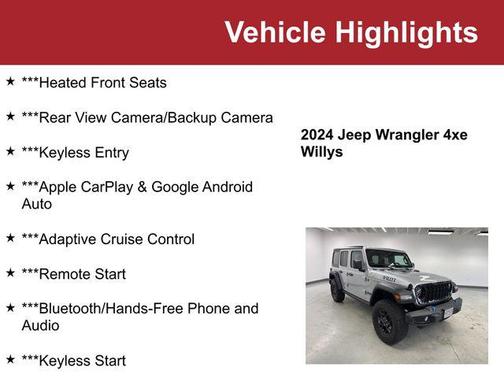 Silver Zynith Clearcoat 2024 Jeep Wrangler 4xe Willys