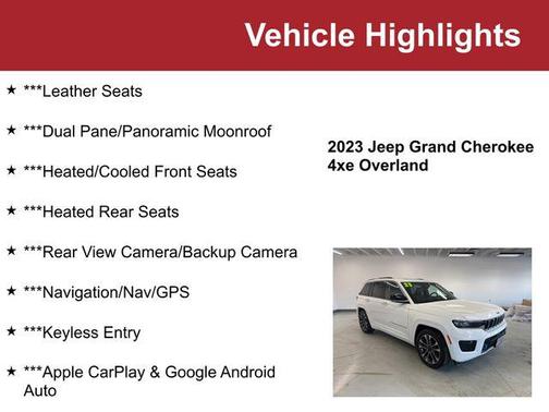 2023 Jeep Grand Cherokee 4xe Overland