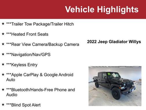 2022 Jeep Gladiator Willys 4x4