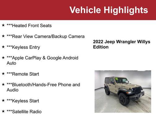 2022 Jeep Wrangler Willys