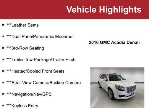 2016 GMC Acadia Denali