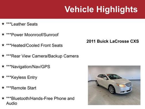 2011 Buick LaCrosse CXS