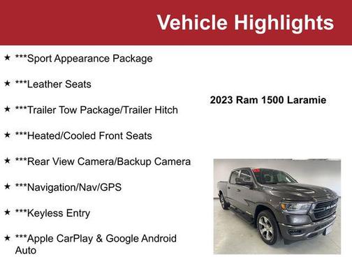 Granite Crystal Metallic Clearcoat 2023 RAM 1500 Laramie