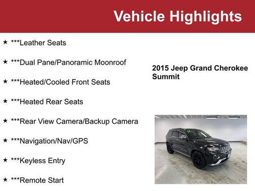 2015 Jeep Grand Cherokee Summit