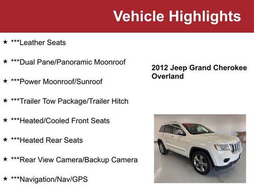 2012 Jeep Grand Cherokee Overland