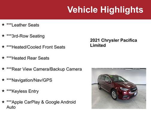 Velvet Red Pearlcoat 2021 Chrysler Pacifica Limited
