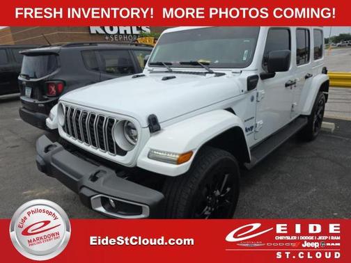 Bright White Clearcoat 2024 Jeep Wrangler 4xe Sahara