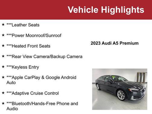 2023 Audi A5 Sportback Premium
