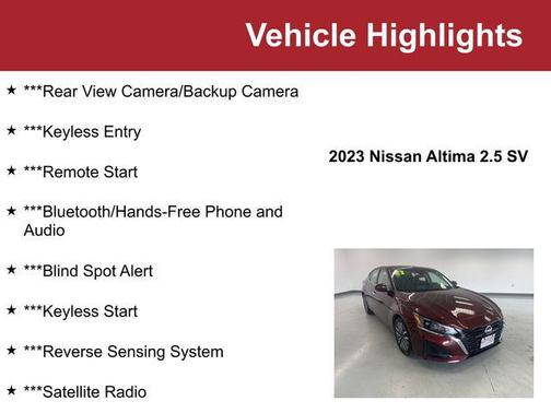 2023 Nissan Altima 2.5 SV