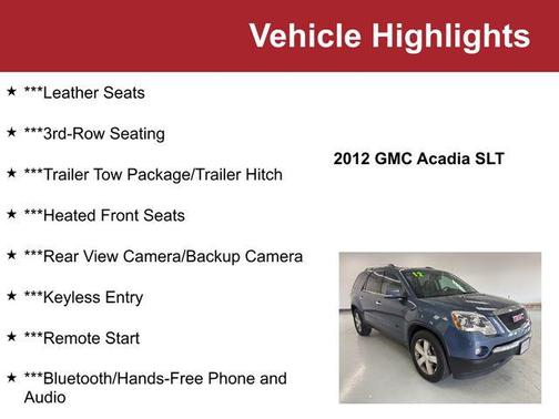 2012 GMC Acadia SLT-1