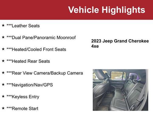 Diamond Black Crystal Pearlcoat 2023 Jeep Grand Cherokee 4xe Base