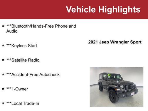 2021 Jeep Wrangler Sport