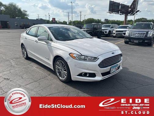 White Platinum Tri-Coat Metallic 2013 Ford Fusion Hybrid SE Hybrid
