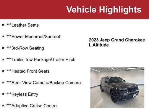 Baltic Gray Metallic Clearcoat 2023 Jeep Grand Cherokee L Altitude