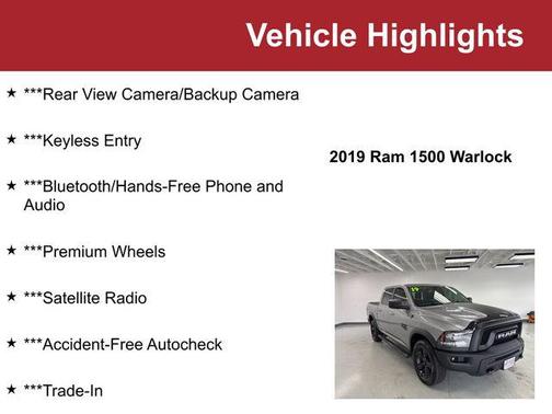 2019 RAM 1500 Classic Warlock Crew Cab 4x4 5'7' Box