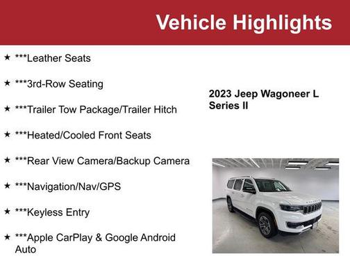 Bright White Clearcoat 2023 Jeep Wagoneer L Series II 4x4