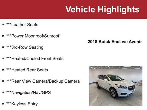 2018 Buick Enclave Avenir