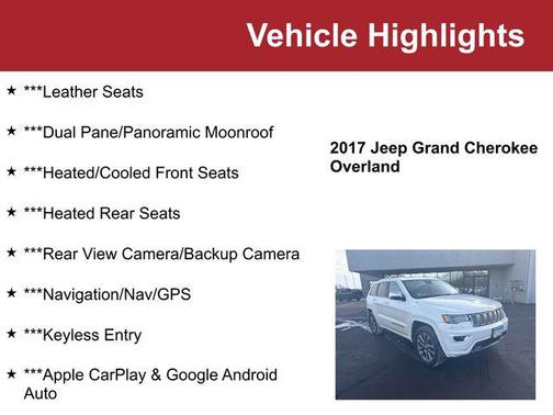 2017 Jeep Grand Cherokee Overland