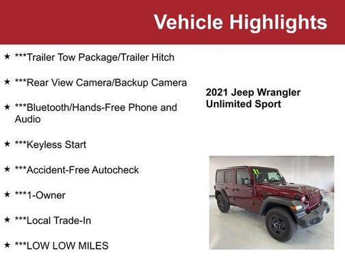 2021 Jeep Wrangler Unlimited Sport
