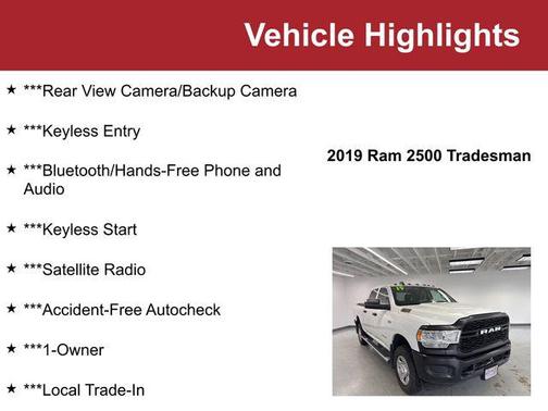 2019 RAM 2500 Tradesman Crew Cab 4x4 6'4' Box