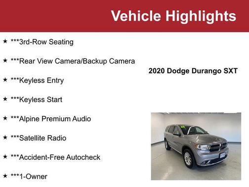 2020 Dodge Durango SXT AWD