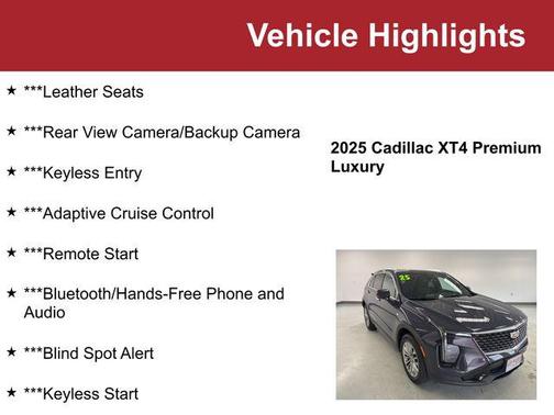 2025 Cadillac XT4 Premium Luxury