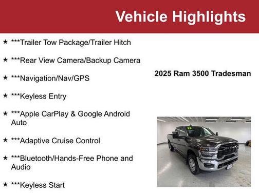 2025 RAM 3500 Tradesman Crew Cab 4x4 8' Box