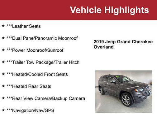 2019 Jeep Grand Cherokee Overland