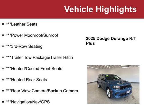 Frostbite Pearlcoat 2025 Dodge Durango R/T
