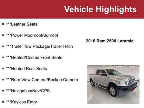 2016 RAM 2500 Laramie