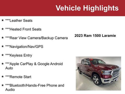 Delmonico Red Pearlcoat 2023 RAM 1500 Laramie