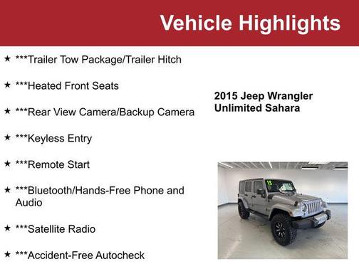 2015 Jeep Wrangler Unlimited Sahara