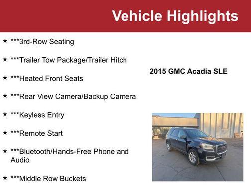 2015 GMC Acadia SLE-2