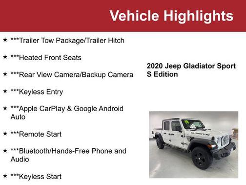 2020 Jeep Gladiator Sport S