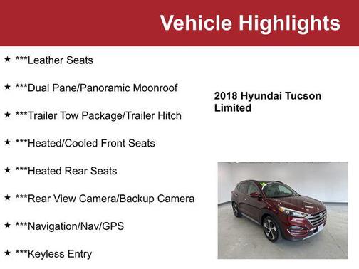 Ruby Wine 2018 Hyundai TUCSON Limited