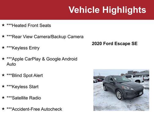 2020 Ford Escape SE