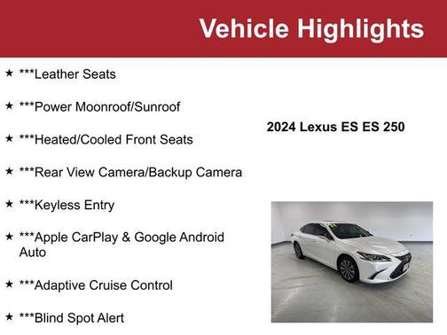 2024 Lexus ES 250 Base