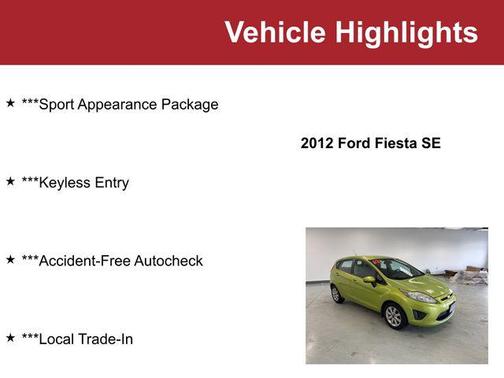 2012 Ford Fiesta SE